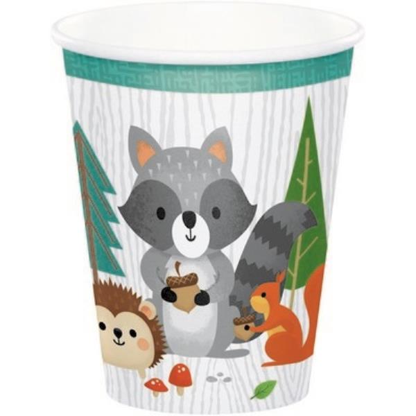 BICCHIERE CARTONCINO WILD ONE WOODLAND pz.8 1 BICCHIERE CARTONCINO WILD ONE WOODLAND pz.8