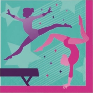 TOVAGLIOLO 33x33 cm. GYMNASTICS PARTY pz.16