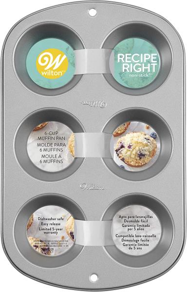 PIASTRA MUFFIN JUMBO 6 CAVITA' 1 PIASTRA MUFFIN JUMBO 6 CAVITA'