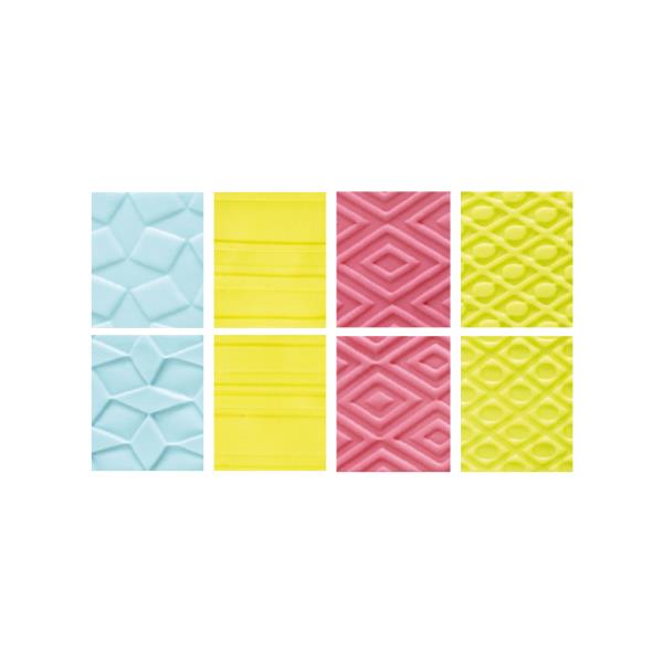 KIT 4 FOGLI DECORI EFFETTO GEOMETRICO 3 KIT 4 FOGLI DECORI EFFETTO GEOMETRICO