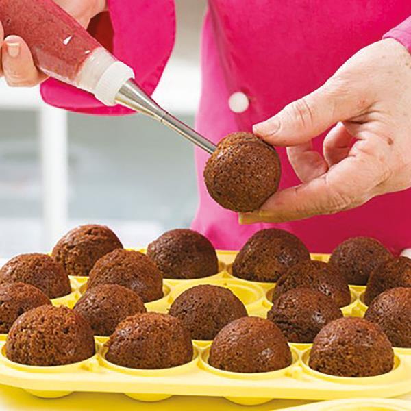 STAMPO IN SILICONE PER CAKE POPS 18 CAVITA' DECORA 2 STAMPO IN SILICONE PER CAKE POPS 18 CAVITA' DECORA