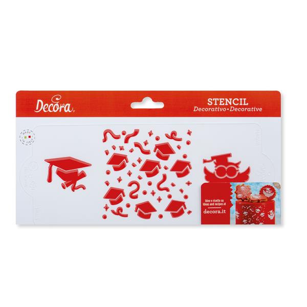 STENCIL LAUREA 10X25 cm 1 STENCIL LAUREA 10X25 cm
