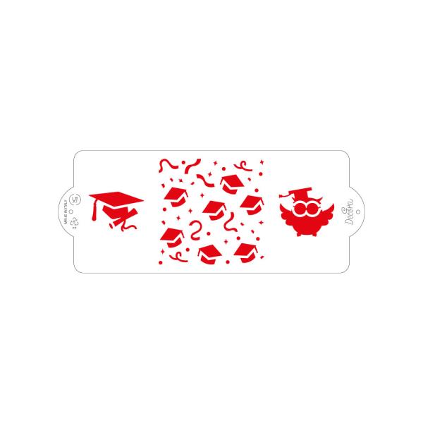 STENCIL LAUREA 10X25 cm 3 STENCIL LAUREA 10X25 cm