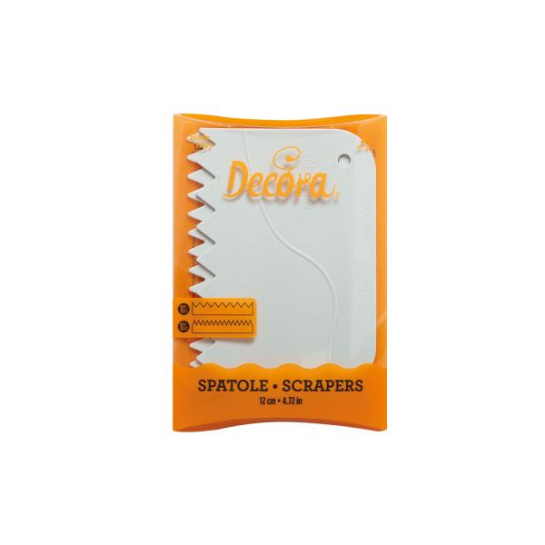SPATOLE IN PLASTICA DENTELLATE PZ.2 1 SPATOLE IN PLASTICA DENTELLATE PZ.2
