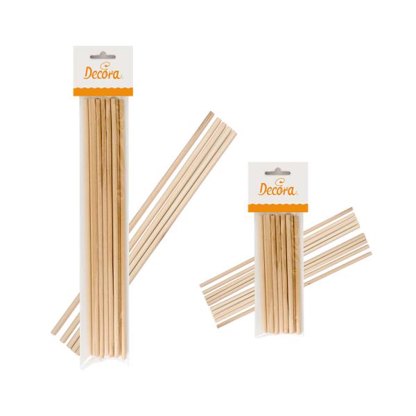 BASTONCINI IN LEGNO LOLLIPOP D.6 H.30 CM PZ.12 2 BASTONCINI IN LEGNO LOLLIPOP D.6 H.30 CM PZ.12