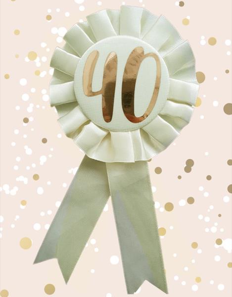 COCCARDA PANNA ROSE GOLD 40 ANNI 1 COCCARDA PANNA ROSE GOLD 40 ANNI