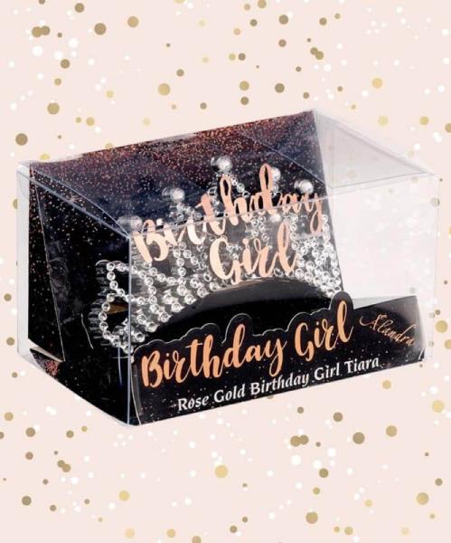 TIARA PETTINESSA ARGENTO ROSE GOLD BIRTHDAY GIRL 1 TIARA PETTINESSA ARGENTO ROSE GOLD BIRTHDAY GIRL