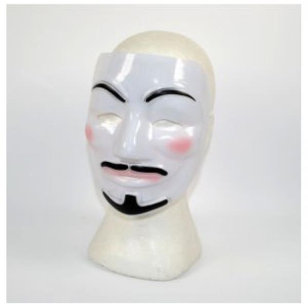 MASCHERA PVC ANONIMA PER VENDETTA PZ.1 1 MASCHERA PVC ANONIMA PER VENDETTA PZ.1