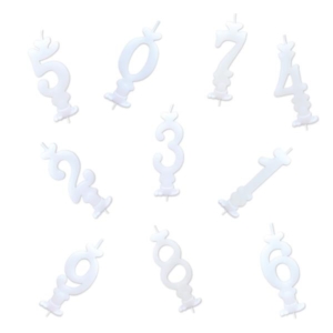 CANDELE CLASSICHE BIANCHE N°0 AL 9
