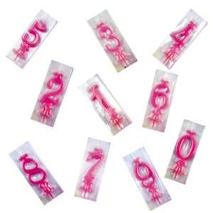 CANDELE CLASSICHE FUXIA N°0 AL 9