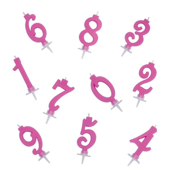 CANDELE ITALIC FUXIA N°0 AL 9 h.7 cm 1 CANDELE ITALIC FUXIA N°0 AL 9 h.7 cm