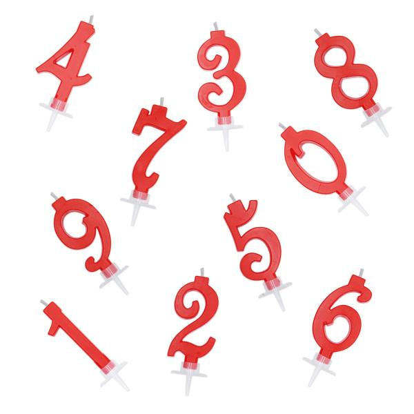 CANDELE ITALIC ROSSA N°0 AL 9 h.7 cm