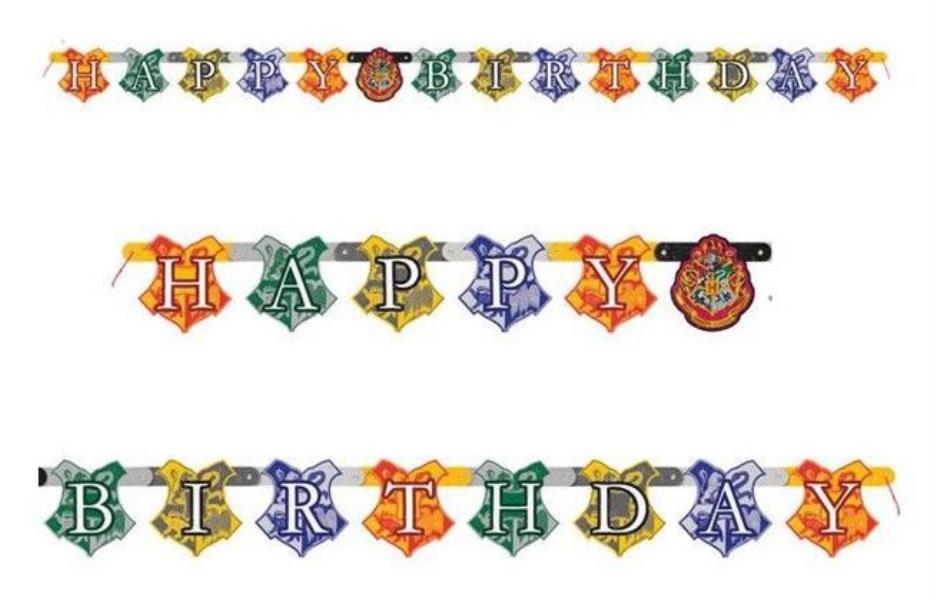 FESTONE HAPPY BIRTHDAY HARRY POTTER 2 FESTONE HAPPY BIRTHDAY HARRY POTTER