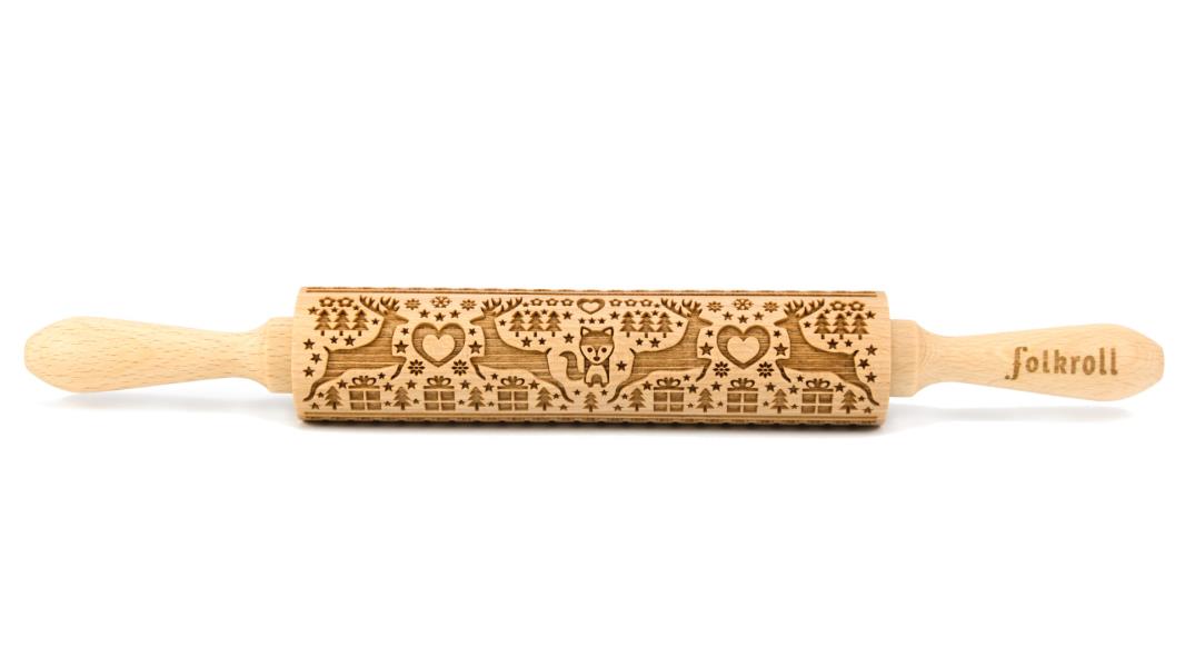 MATTARELLO LEGNO MEDIUM MAGIC CHRISTMAS pz.1 1 MATTARELLO LEGNO MEDIUM MAGIC CHRISTMAS pz.1