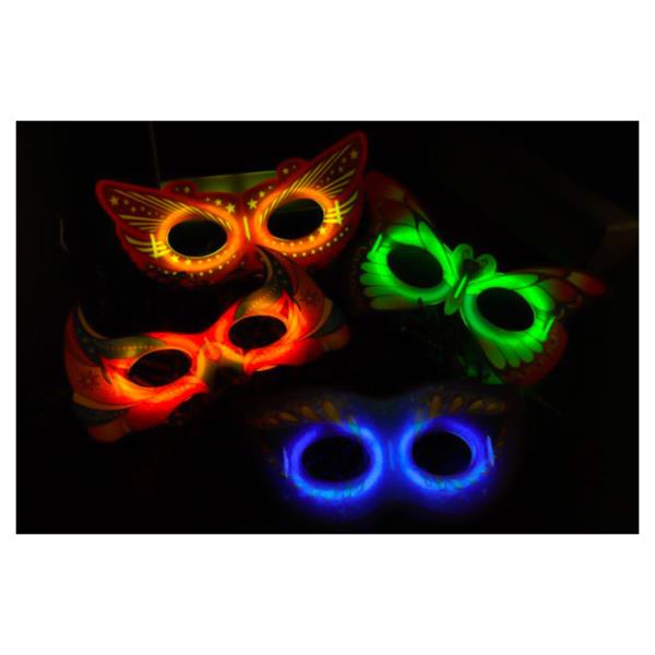 MASCHERA CARNEVALE LUMINOSA GLOW pz.1 2 MASCHERA CARNEVALE LUMINOSA GLOW pz.1