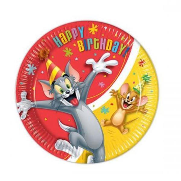 PIATTO Ø16 cm. TOM & JERRY HAPPY BIRTHDAY pz.8 1 PIATTO Ø16 cm. TOM & JERRY HAPPY BIRTHDAY pz.8