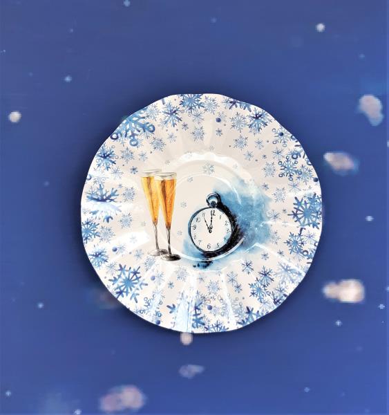 PIATTI DESSERT GALAXY BUON ANNO