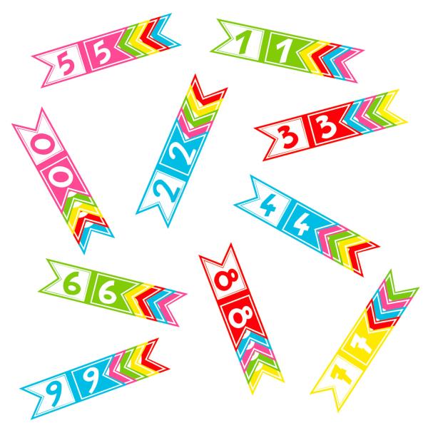 PICK BANDIERINE NUMERO PZ.20 1 PICK BANDIERINE NUMERO PZ.20