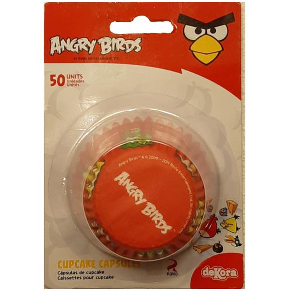 PIROTTINI MUFFIN ANGRY BIRDS PZ.50 1 PIROTTINI MUFFIN ANGRY BIRDS PZ.50