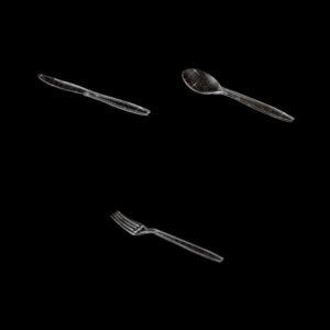 POSATE CRYSTAL GLITTER ARGENTO PZ.10 GIVI