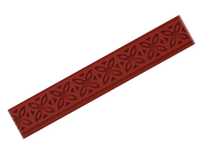 STRISCIA IN SILICONE PER BORDO CROSTATA DECORO RILIEVO MAIOLICA L53xh.3 cm. PZ.1 SILIKOMART 3 STRISCIA IN SILICONE PER BORDO CROSTATA DECORO RILIEVO MAIOLICA L53xh.3 cm. PZ.1 SILIKOMART