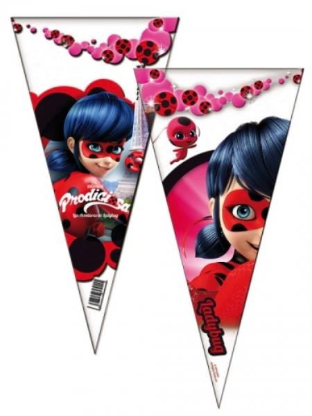 BUSTA CONO PER CARAMELLE LADYBUG MIRACULOUS PZ.1