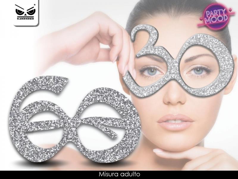 OCCHIALI GLITTER 60 ANNI MOOD 1 OCCHIALI GLITTER 60 ANNI MOOD