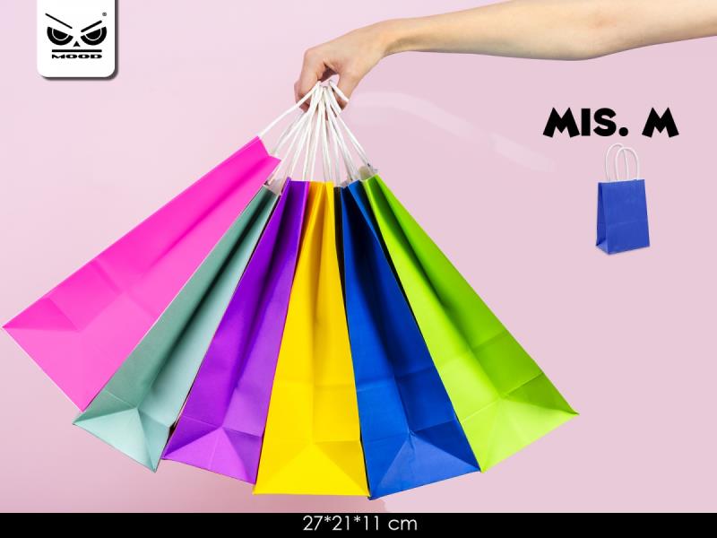 SHOPPER COLORI ASSORTITI MISURA M 21x27 cm. 1 SHOPPER COLORI ASSORTITI MISURA M 21x27 cm.