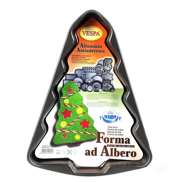 STAMPO ANTIADERENTE ALBERO DI NATALE 2 STAMPO ANTIADERENTE ALBERO DI NATALE