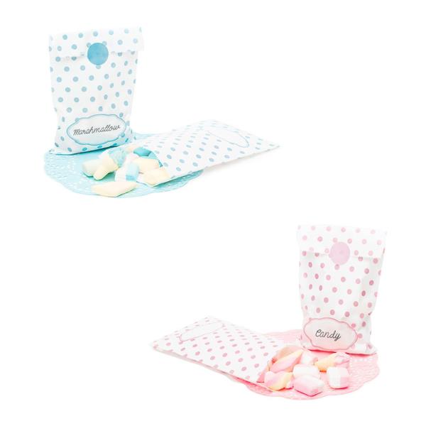 SACCHETTI BIANCHI POIS CM.13X20 PZ.8
