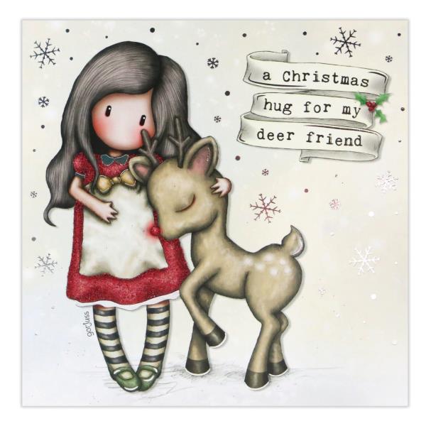 BIGLIETTO GORJUSS SANTORO A CHRISTMAS HUG FOR MY 1 BIGLIETTO GORJUSS SANTORO A CHRISTMAS HUG FOR MY