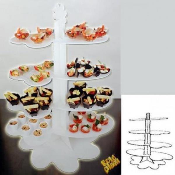 ALZATINA CLOUD PER FINGER FOOD E CONI BIANCA 2 ALZATINA CLOUD PER FINGER FOOD E CONI BIANCA