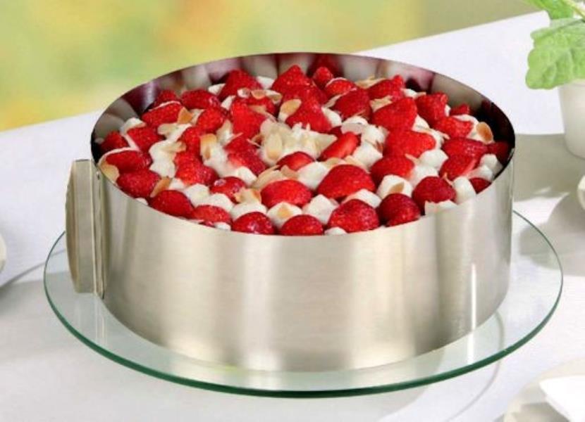 ANELLO PER TORTA REGOLABILE DA 16 A CM.30 H.7