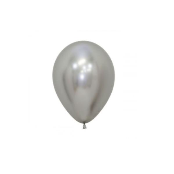 PALLONCINO LATTICE REFLEX ARGENTO 5" PZ.20 1 PALLONCINO LATTICE REFLEX ARGENTO 5" PZ.20