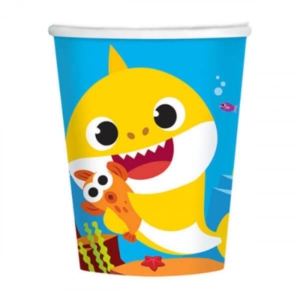 BICCHIERE CARTONCINO BABY SHARK PZ.8