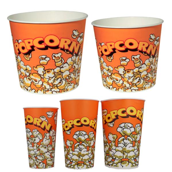 BICCHIERI POP CORN VARIE MISURE 1 BICCHIERI POP CORN VARIE MISURE