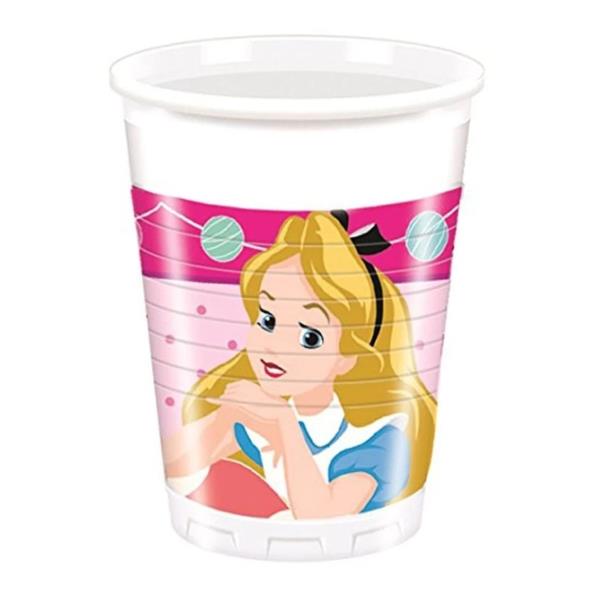 BICCHIERE ALICE NEL PAESE DELLE MERAVIGLIE IN WONDERLAND PZ.8 1 BICCHIERE ALICE NEL PAESE DELLE MERAVIGLIE IN WONDERLAND PZ.8