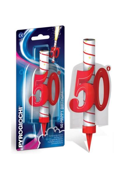 CANDELA MAGIC FLAMBE' FESTA 50 ANNI 1 CANDELA MAGIC FLAMBE' FESTA 50 ANNI
