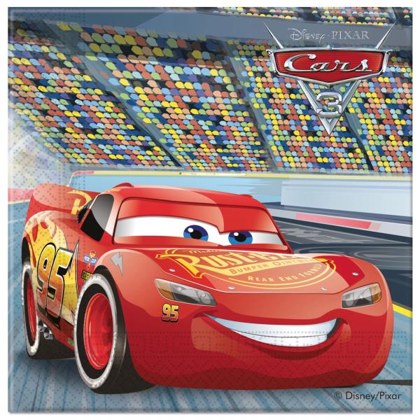 TOVAGLIOLO 33x33 cm. CARS 3 pz.20 1 TOVAGLIOLO 33x33 cm. CARS 3 pz.20