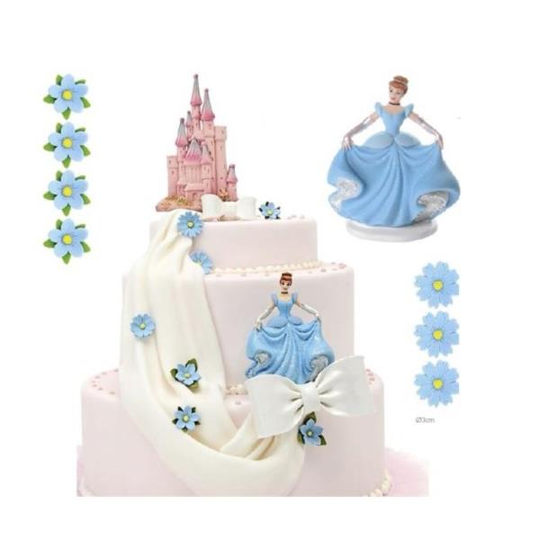 KIT CENERENTOLA DI ZUCCHERO CON CASTELLO PZ.9 3 KIT CENERENTOLA DI ZUCCHERO CON CASTELLO PZ.9