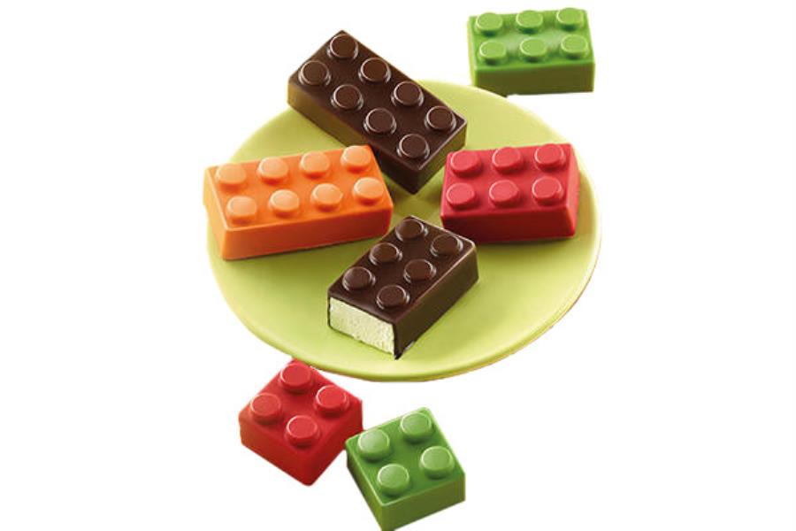 STAMPO SILICONE MATTONCINI LEGO SILIKOMART 2 STAMPO SILICONE MATTONCINI LEGO SILIKOMART