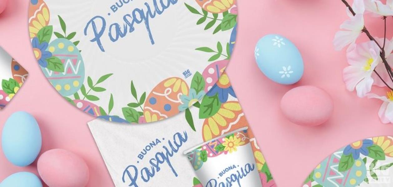 BICCHIERE BUONA PASQUA pz.8 3 BICCHIERE BUONA PASQUA pz.8