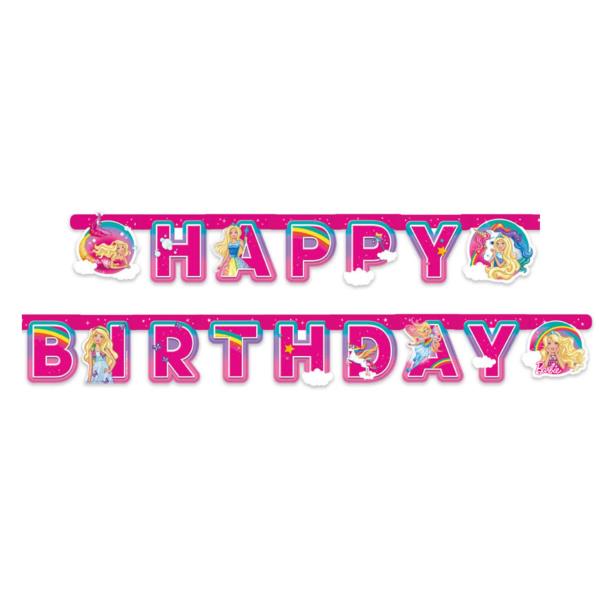 FESTONE HAPPY BIRTHDAY BARBIE DREAMTOPIA UNICONO MT. 2 pz.1 1 FESTONE HAPPY BIRTHDAY BARBIE DREAMTOPIA UNICONO MT. 2 pz.1