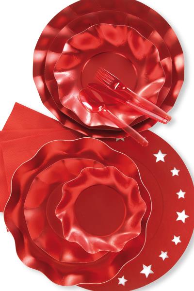 PIATTO FONDO Ø24 cm. ROSSO SATINATO EX.TRA. pz.10 1 PIATTO FONDO Ø24 cm. ROSSO SATINATO EX.TRA. pz.10
