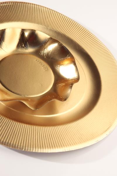 PIATTO DESSERT RIGHE ORO SATINATO Ex.Tra.™