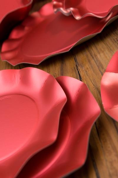 COPPETTA Ø18,5 cm. ROSSO SATINATO EX.TRA. pz.8 3 COPPETTA Ø18,5 cm. ROSSO SATINATO EX.TRA. pz.8