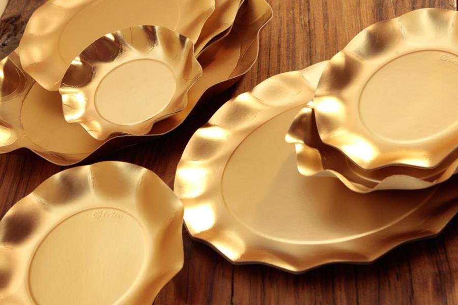 COPPETTA Ø18,5cm. ORO SATINATO EX.TRA. pz.10 3 COPPETTA Ø18,5cm. ORO SATINATO EX.TRA. pz.10