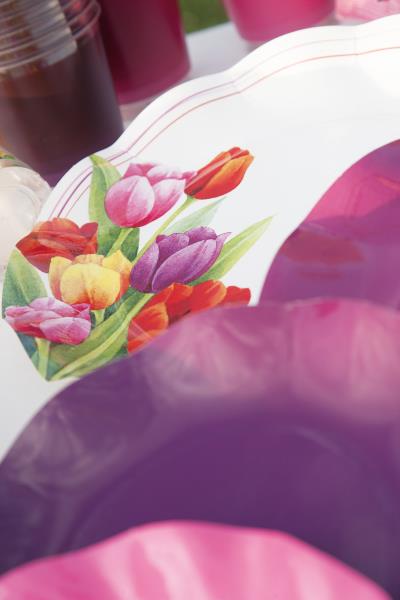 PIATTO DESSERT TULIPANI COLORATI Ex.Tra.™