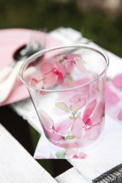 BICCHIERE KRISTAL PINK FLOWER Ex.Tra. pz.8 2 BICCHIERE KRISTAL PINK FLOWER Ex.Tra. pz.8