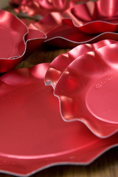 PIATTO DESSERT ROSSO SATINATO EX.TRA. pz.10 4 PIATTO DESSERT ROSSO SATINATO EX.TRA. pz.10
